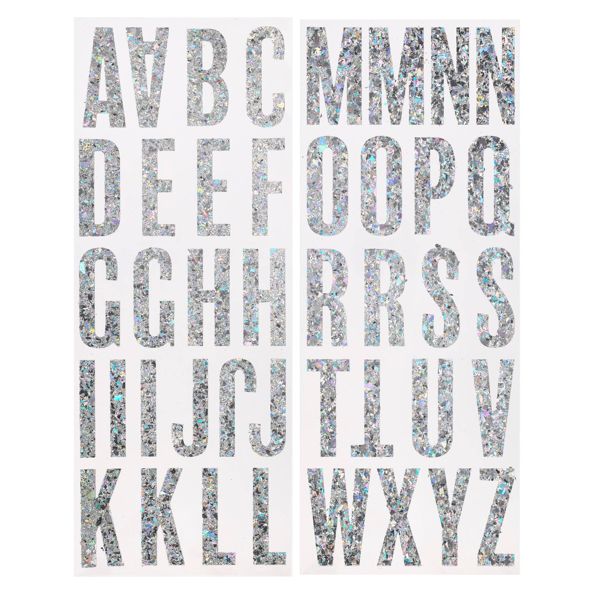 Iridescent Chunky Glitter Alphabet Stickers by Recollections™